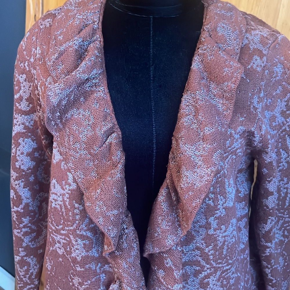 Beautiful Chicos Ruffled Jacket - Picture 2 of 5